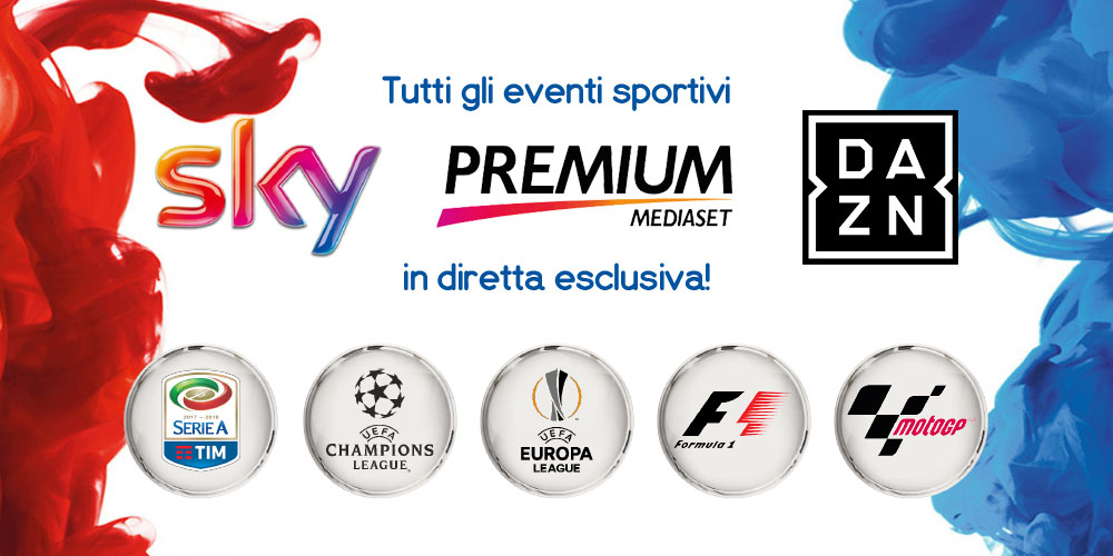 Vivi tutte le emozioni del calcio sul Maxischermo HD del Fuorirotta con Mediaset Premium, Sky e DAZN!