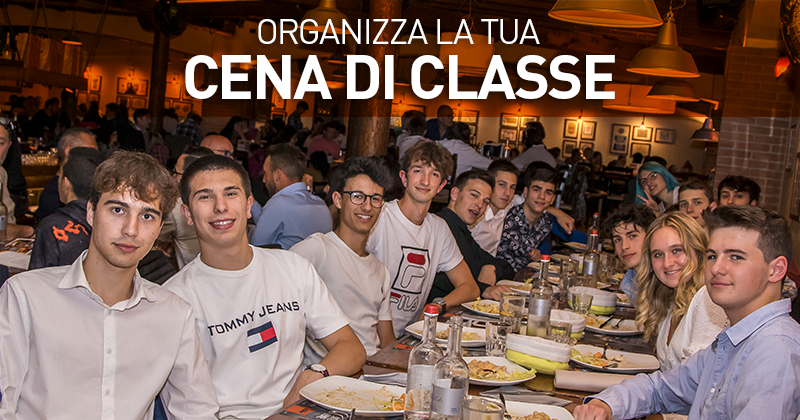 ORGANIZZA LA CENA DI CLASSE AL FUORIROTTA!